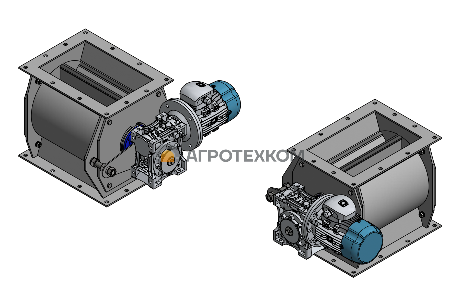 Шлюзовый питатель - АГРОТЕХКОМ - производитель вентиляционного,  очистительного, и транспортировочного оборудования